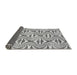 Thickness of Patterned Smokey Gray Rug, pat800gry