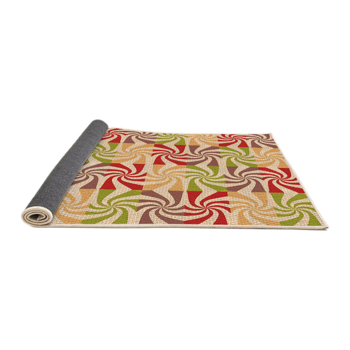 Thickness of Patterned Orange Rug, pat800org