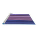 Sideview of Machine Washable Transitional Light Purple Rug, wshpat801blu