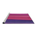 Sideview of Machine Washable Transitional Dark Orchid Purple Rug, wshpat801pur