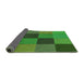 Thickness of Patterned Neon Green Rug, pat802grn