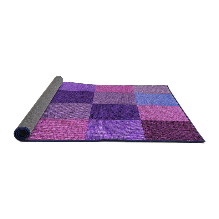 Thickness of Patterned Purple Rug, pat802pur