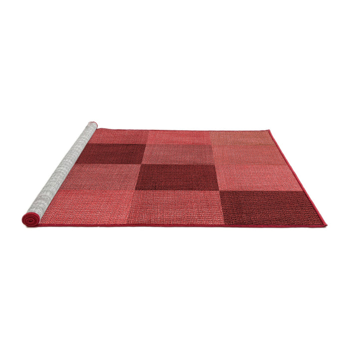 Sideview of Machine Washable Transitional Red Rug, wshpat802rd