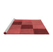 Sideview of Machine Washable Transitional Red Rug, wshpat802rd