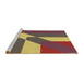 Sideview of Machine Washable Transitional Bronze Brown Rug, wshpat803brn