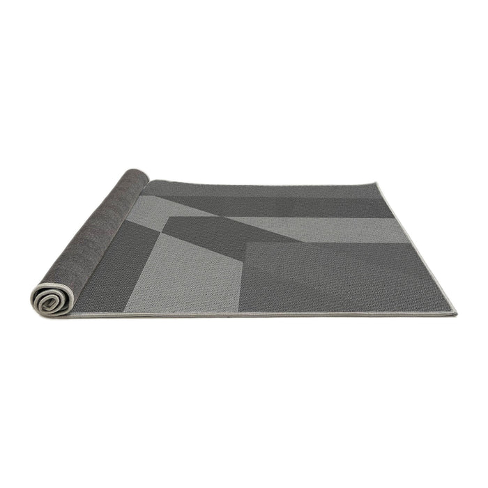 Thickness of Patterned Gunmetal Gray Rug, pat803gry