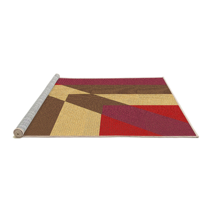 Sideview of Machine Washable Transitional Red Rug, wshpat803org