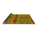 Thickness of Patterned Pistachio Green Rug, pat804yw