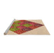 Sideview of Machine Washable Transitional Red Rug, wshpat805org