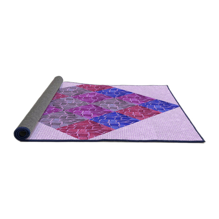 Thickness of Patterned Blossom Pink Rug, pat805pur