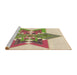 Sideview of Machine Washable Transitional Khaki Gold Rug, wshpat806brn