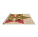 Sideview of Machine Washable Transitional Brown Gold Rug, wshpat806org