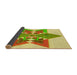 Thickness of Patterned Green Rug, pat806yw