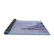 Thickness of Patterned Blue Rug, pat807blu