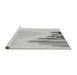 Sideview of Machine Washable Transitional Gunmetal Gray Rug, wshpat807gry