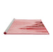 Sideview of Machine Washable Transitional Pink Rug, wshpat807rd