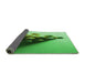 Thickness of Patterned Green Rug, pat808grn