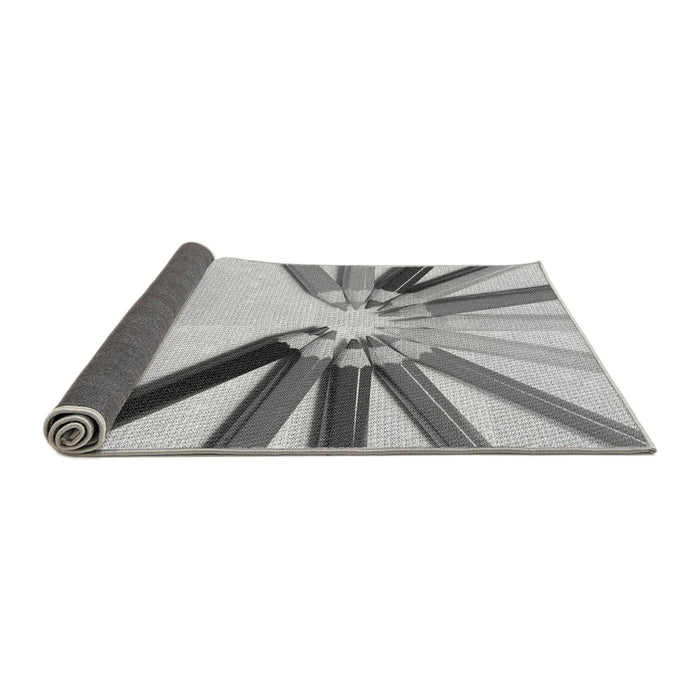 Thickness of Patterned Platinum Gray Rug, pat809gry