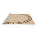 Sideview of Machine Washable Transitional Peru Brown Rug, wshpat81org