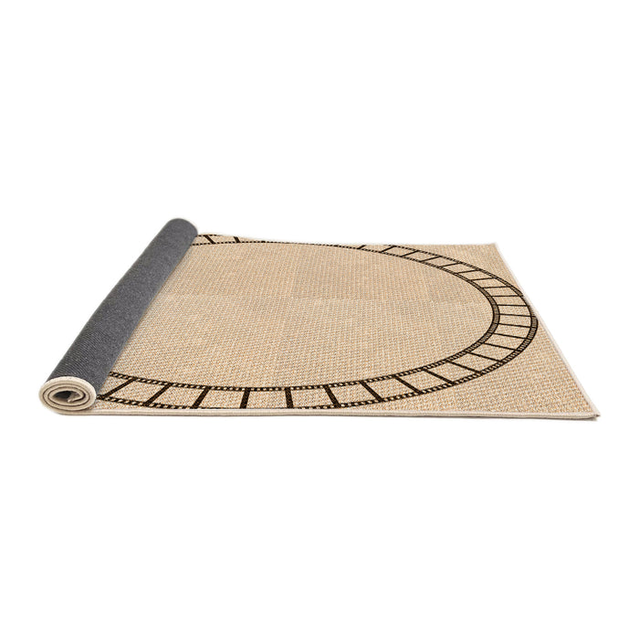 Thickness of Patterned Peru Brown Rug, pat81org