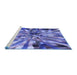 Sideview of Machine Washable Transitional Purple Mimosa Purple Rug, wshpat812blu