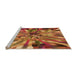 Sideview of Machine Washable Transitional Orange Rug, wshpat812org