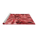 Sideview of Machine Washable Transitional Red Rug, wshpat812rd