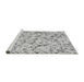 Sideview of Machine Washable Transitional Gray Rug, wshpat816gry
