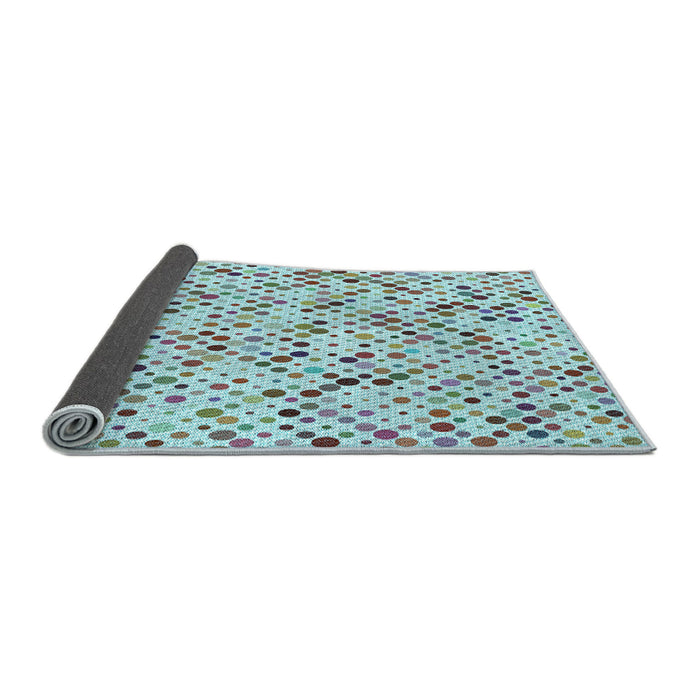 Thickness of Patterned Rat Gray Rug, pat816lblu