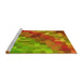 Sideview of Machine Washable Transitional Pistachio Green Rug, wshpat817yw