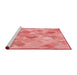 Sideview of Machine Washable Transitional Pastel Pink Rug, wshpat818rd