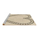 Sideview of Machine Washable Transitional Moccasin Beige Rug, wshpat82brn