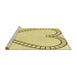 Sideview of Machine Washable Transitional Sun Yellow Rug, wshpat82yw