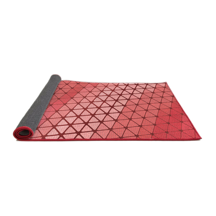 Thickness of Patterned Red Rug, pat820rd