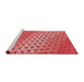 Sideview of Machine Washable Transitional Red Rug, wshpat820rd