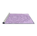 Sideview of Machine Washable Transitional Purple Rug, wshpat823pur