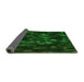 Thickness of Patterned Green Rug, pat824grn