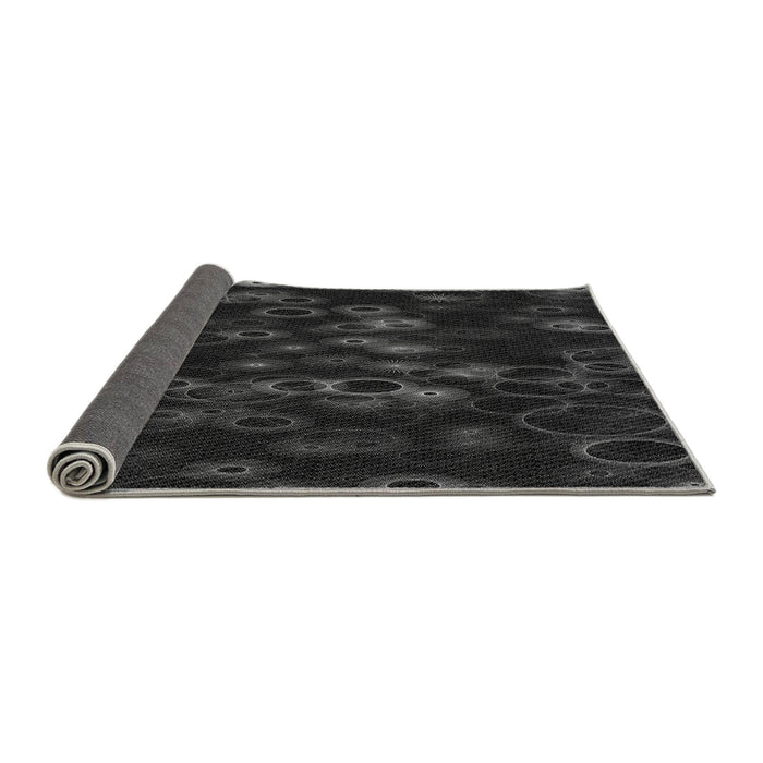 Thickness of Patterned Midnight Gray Rug, pat824gry