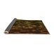 Thickness of Patterned Dark Bronze Brown Rug, pat824org