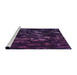 Sideview of Machine Washable Transitional Deep Purple Rug, wshpat824pur