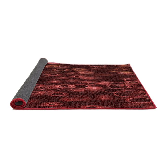 Thickness of Patterned Red Rug, pat824rd