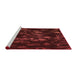 Sideview of Machine Washable Transitional Red Rug, wshpat824rd