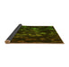 Thickness of Patterned Olive Green Rug, pat824yw