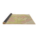 Thickness of Patterned Khaki Gold Rug, pat825brn