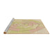 Sideview of Machine Washable Transitional Khaki Gold Rug, wshpat825brn