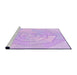 Sideview of Machine Washable Transitional Purple Rug, wshpat825pur
