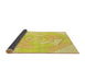 Thickness of Patterned Yellow Rug, pat825yw