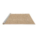 Sideview of Machine Washable Transitional Bronze Brown Rug, wshpat827org