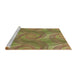 Sideview of Machine Washable Transitional Oak Brown Rug, wshpat829brn