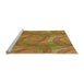 Sideview of Machine Washable Transitional Mahogany Brown Rug, wshpat829org